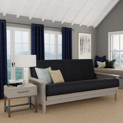 Housse pour futon à coussins carrés Leupp