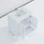 30 po Large meuble-lavabo blanc avec robinet, fermeture en douceur du tiroir et de l'armoire-978402243