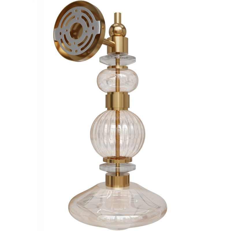 Avra Glass And Metal Wall Sconce