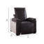 Fauteuil inclinable électrique standard en cuir véritable de 37,4 po Mclaurin