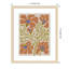 «The Creative Bunch Studio», plante d'intérieur abstraite orange sur fond brun clair encadrée sur papier par The Creative Bunch Studio-91291777-91291774