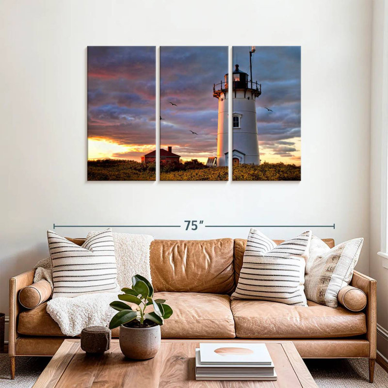 Lilie Race Point Lighthouse Sunset, 36" H x 57" W