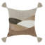 Carve 18" Multicolor Brown Throw Pillow
