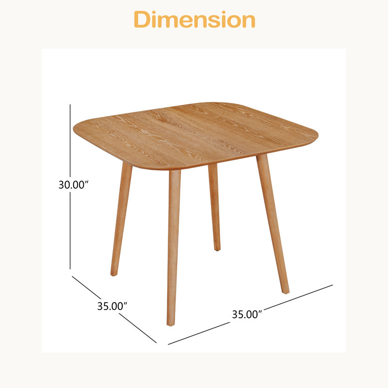 Square Dinning Table, Natural