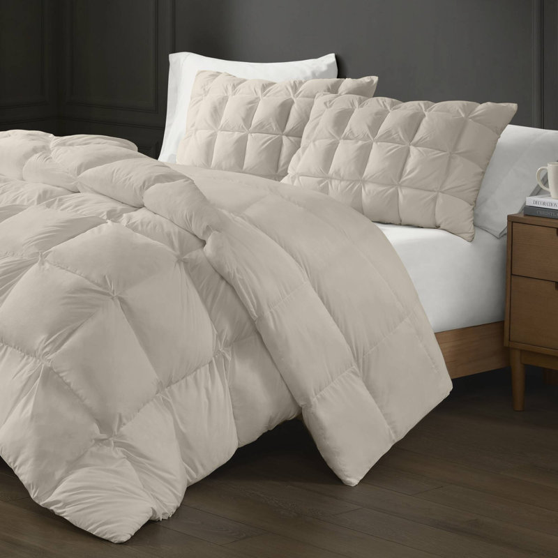 Overfilled Pillow Protector Single Piece, King, Ivory