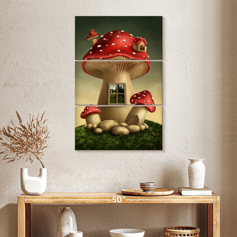 Maison de champignon Ashelle Fantasy, H 38 po x l 24 po