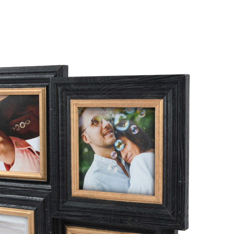 Gracie Oaks 6-Opening 19 X 14.5 Two-Toned Picture Frame Wall