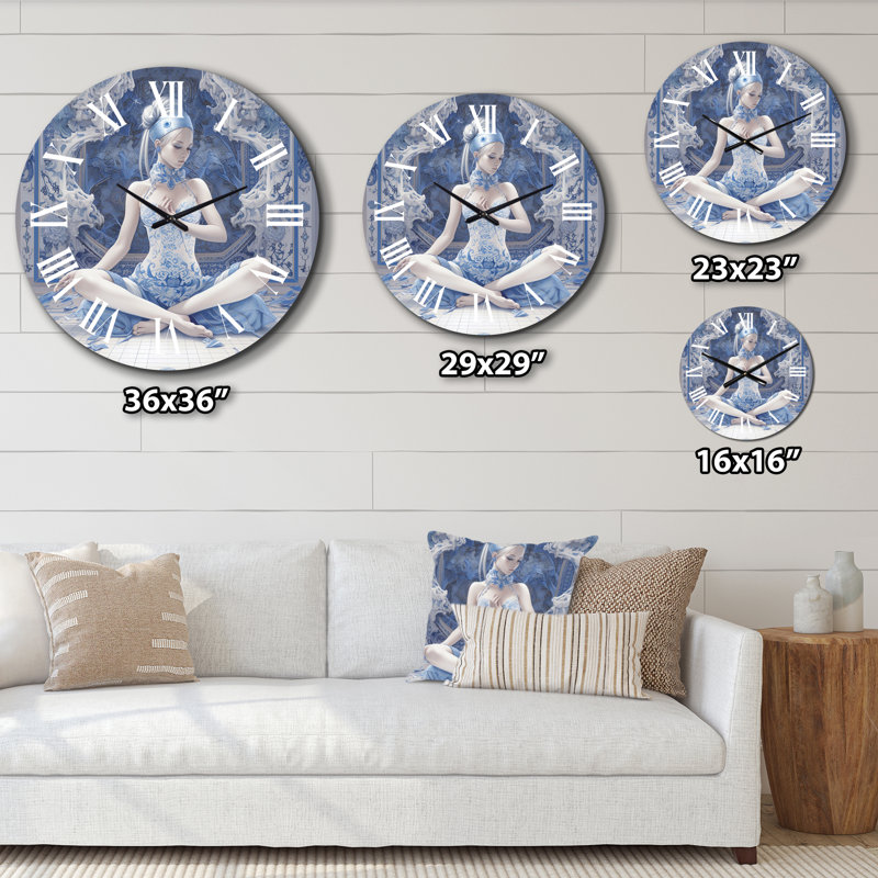 Horloge murale de yoga Yogini, Moyenne