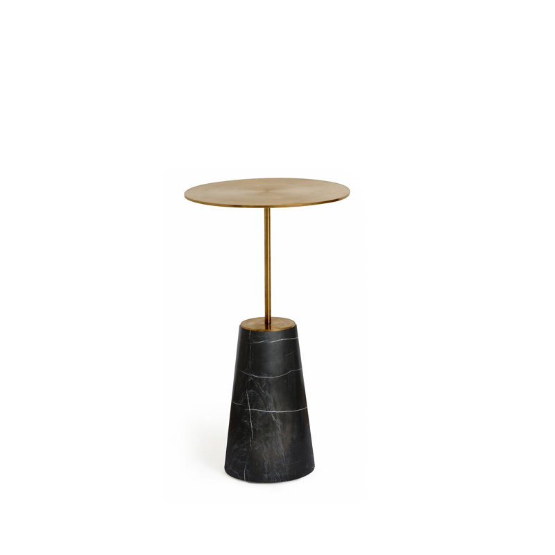 Table d'appoint Bund par Neri & Nu, Marbre noir, Moyen