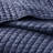 Navy Reversible Quilt For King/ King - Microfiber And Cotton Filled Constitution In Bedding
