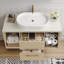 Meuble-lavabo mural moderne 39,3 pi