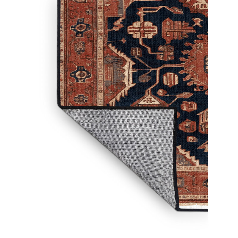 Tapis brun lavable à la machine, Rectangulaire 2 pi x 3 pi