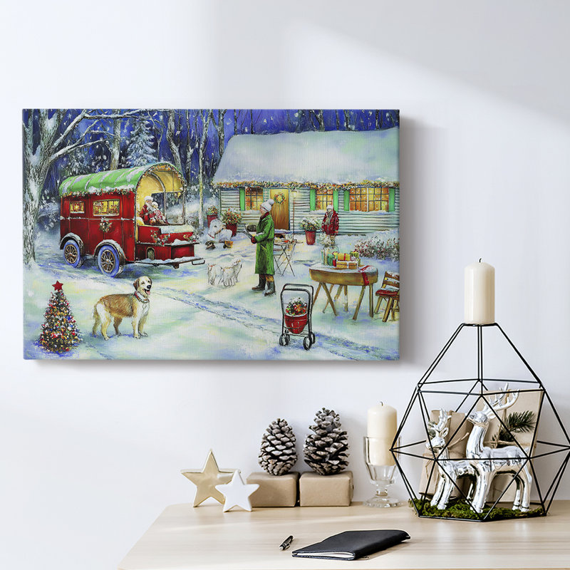 Christmas Holiday Arts - Toile tendue avec châssis