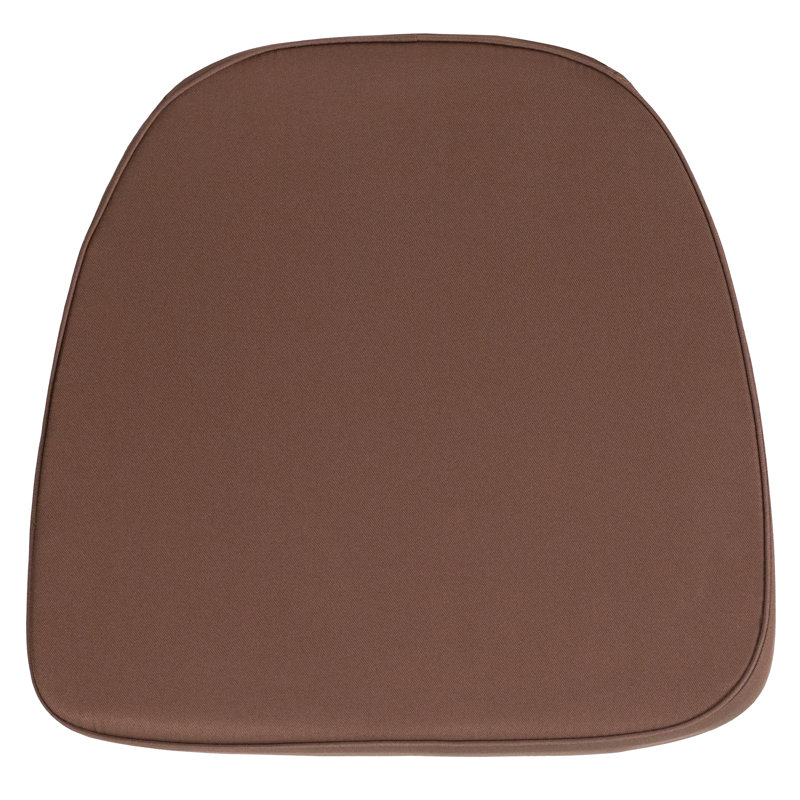 Kids Soft Fabric Chiavari Chair Cushion - Chair and Event Accessories, Brown, 16" W x 15.5" D, 1.75"