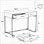 Bureau d'ordinateur de 99 cm avec tiroirs, bureau d'écriture moderne, bureau d'étude