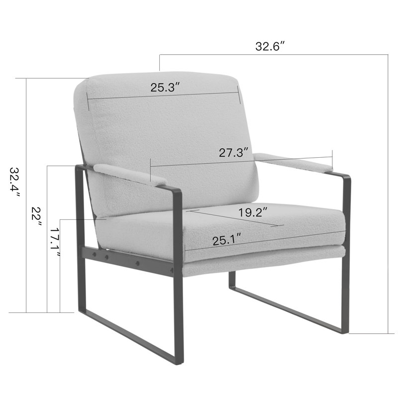Fauteuil Isberga, Blanc