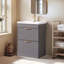 Ensemble de meuble-lavabo simple 24 po gris