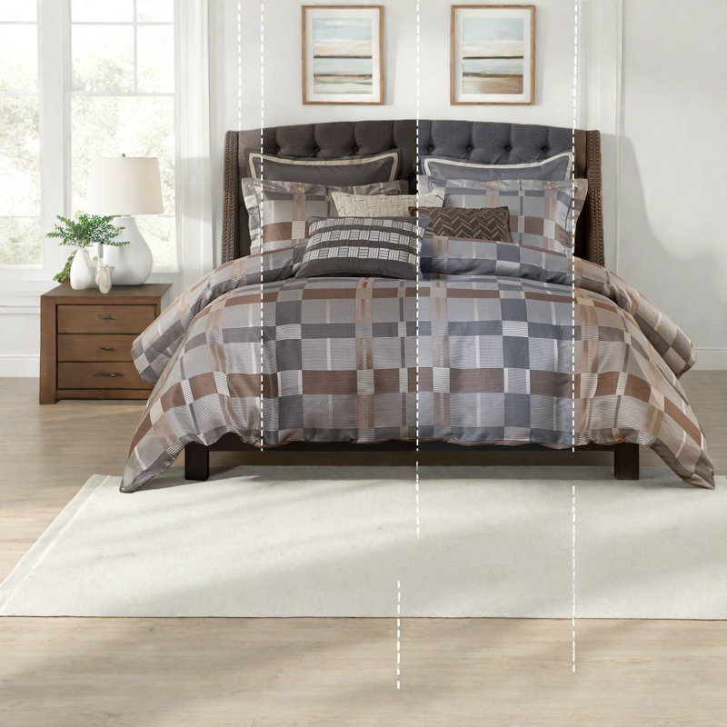Oversized King Bedding Sets, Polyester Jacquard Modern Home Comfort