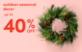 outdoor seasonal decor clearance