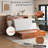 Murphy Bed Queen Solid Wood Modern Cabinet, Cherry-524526270