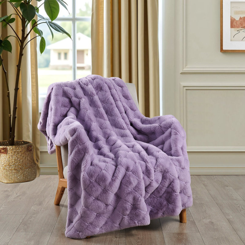 Throw Blanket, Lavender Frost