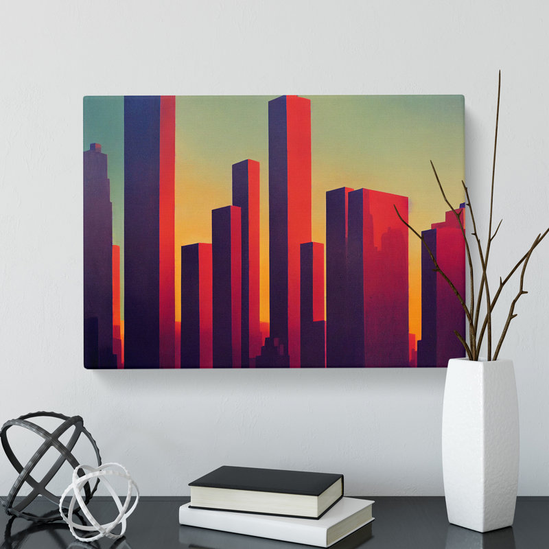 Passionate City Skyline Architecture - Wrapped Canvas, 35cm H x 50cm W x 3cm D