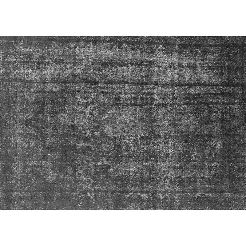 Tapis rond gris en polyester / chenille tissé à la machine 6 pi Giacobo, Carré 8 pi