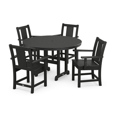 Prairie 5-Piece Round Farmhouse Dining Set