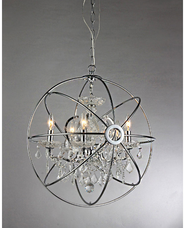 Springtown 6 - Light Dimmable Globe Chandelier