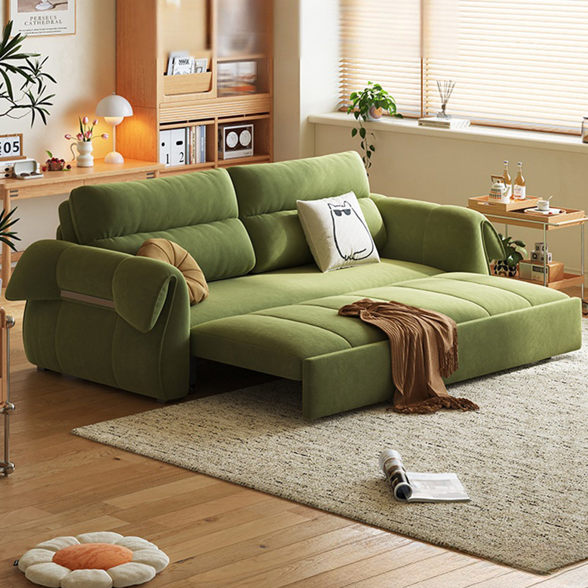 Mont Bike Solutions Loveseat Green 100% Polyester Sleeper sofa | Wayfair