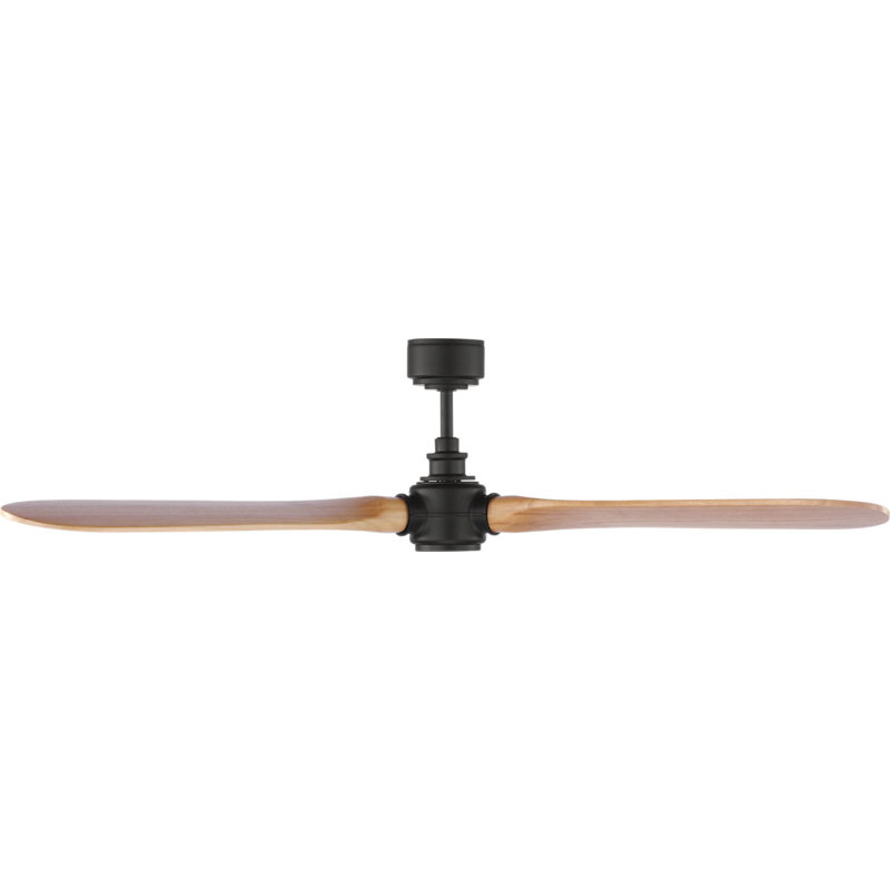 Valiant Smart 60 Ceiling Fan, Midnight Black, Natural Honey