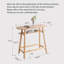 Table de bar moderne en bois massif minimaliste avec rangement