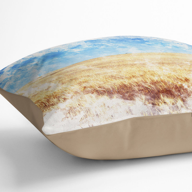 Square Throw Cushion, 55cm H x 55cm W x 20cm D, Stone