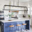 7 - Light Steel Dimmable Kitchen Island Rectangle Chandelier UL Certified-1410054088
