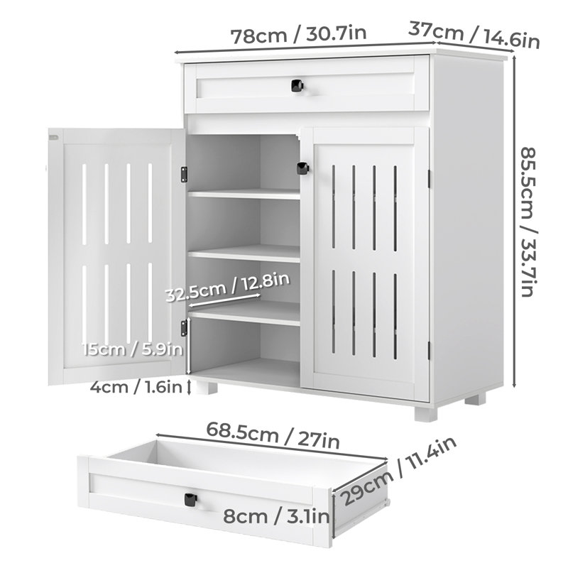 12 Pair Shoe Storage Cabinet