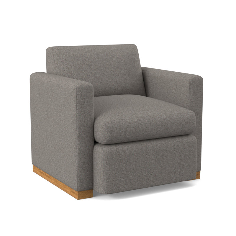 Chaise pivotante Ledger, Ambre, Viscose ciel Kinsley