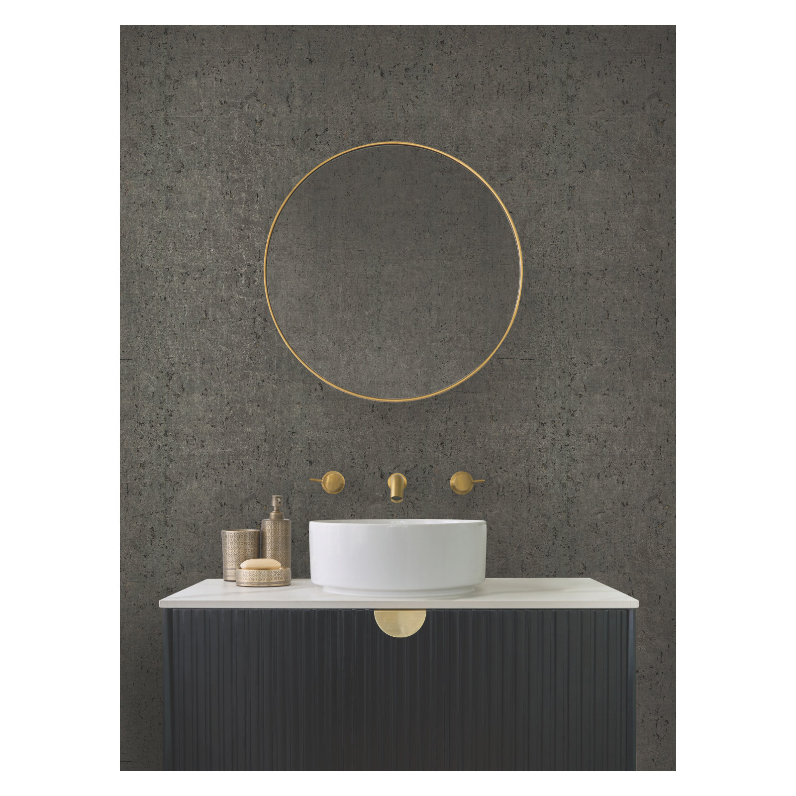 Candice Olson Natural Splendor Modern Grass Cloth Abstract Wallpaper, Charcoal