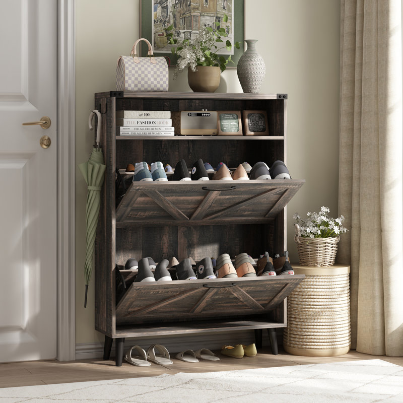 Armoire à chaussures, Chêne foncé