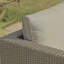 Rattan Corner Sofa - 5 Seater - Grey - Raised Dining Coffee Table