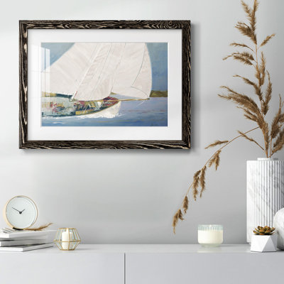 «Lake Sailing», reproduction d'un seul cadre photo sur toile