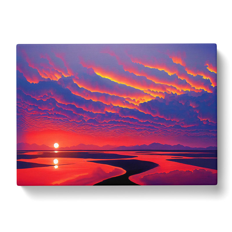 Legendary Ocean Beach Sunset - Wrapped Canvas Print, 35cm H x 50cm W x 3cm D