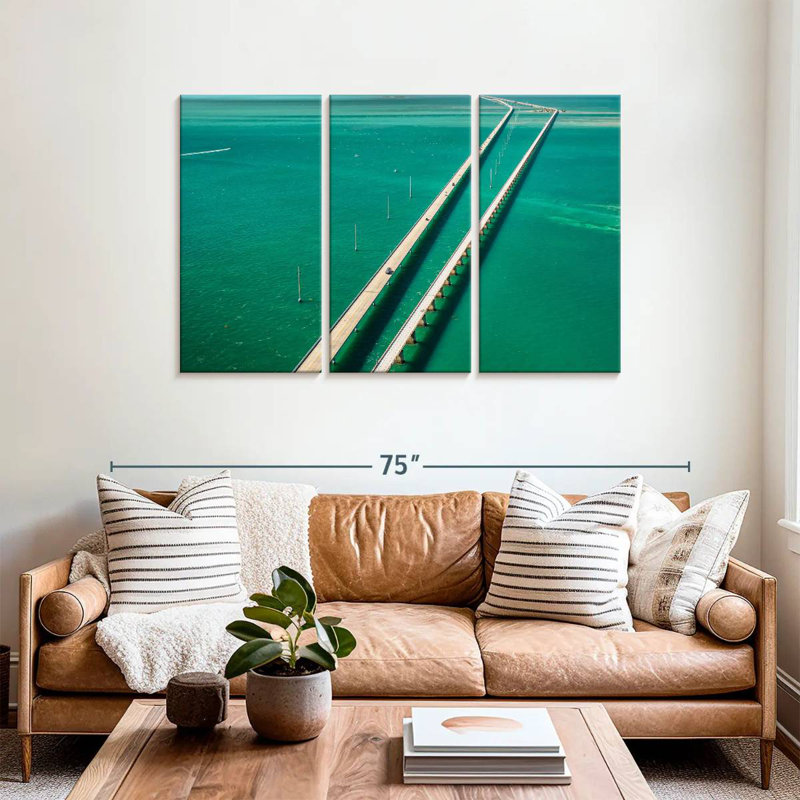 Lilie Peaceful Seven Mile Bridge, H 36 po x l 57 po