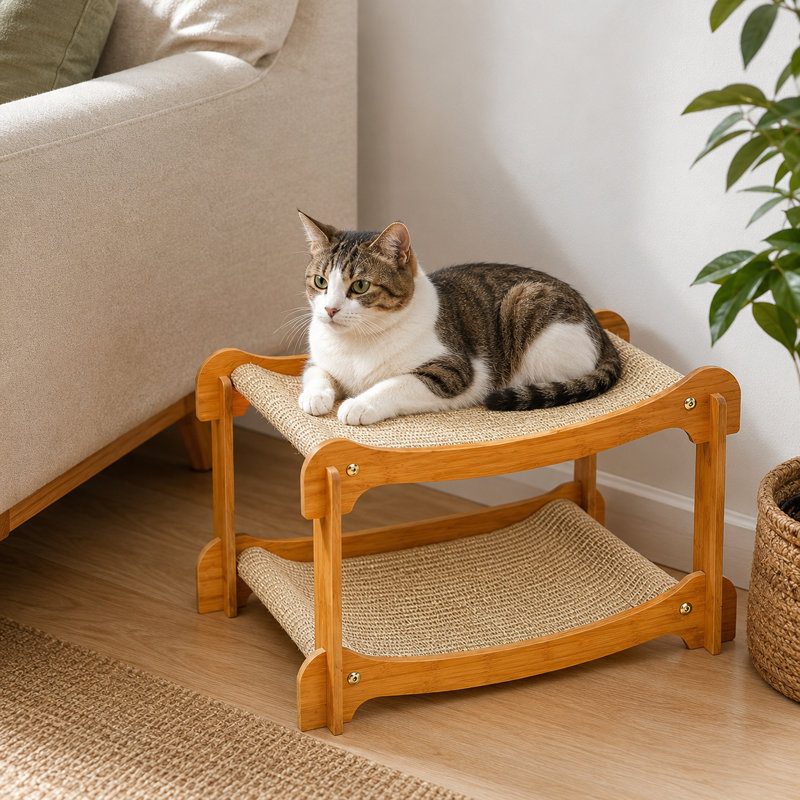 Lit à griffes en sisal, Grande taille: L 24,02 po x l 14,57 po