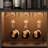 Wine Bar Cabinet with Wine Rack and Glass Holder, Freestanding Liquor Storage Sideboard with LED Lights-1571321382