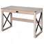Bureau d'ordinateur de 44 pouces, bureau d'écriture rustique, poste de travail de ferme avec tiroir de rangement, structure en X