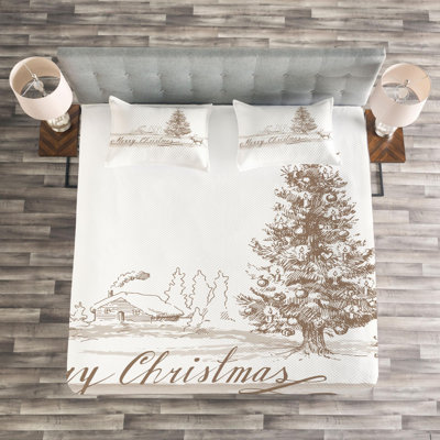 Traditional Polyester Marble Coverlet