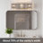 3‑Light Smoky Crystal Bathroom Vanity Light