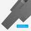 Lampe murale d'extérieur à DEL 21 po à intensité variable en aluminium gris-104387608-123405885