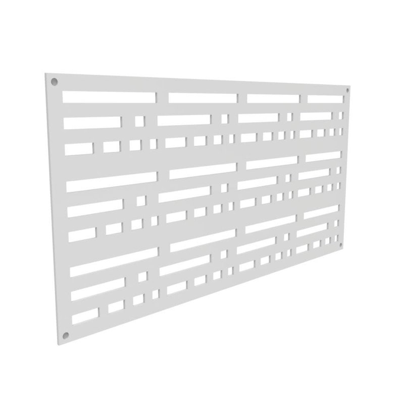 Paravent 2 pi x 4 pi Morse, Blanc