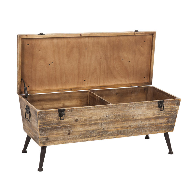 Annie Polyester Blend Upholstered Storage Bench